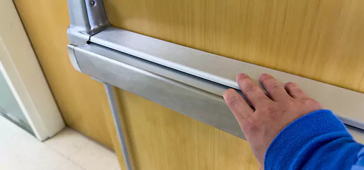 Installing a Push Bar on a Door San Carlos